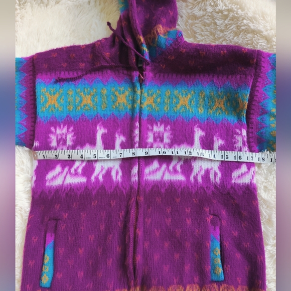 Yari Artesanias Wool Sweater - Childrens Size 10 - Picture 7 of 11